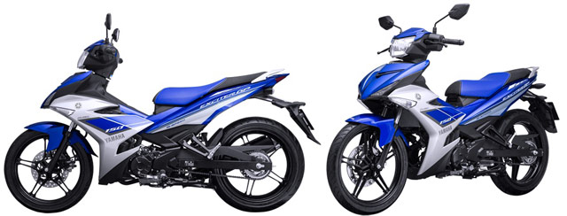Xe máy Yamaha Exciter tay côn 2015 màu xanh lịch lãm