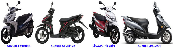 Bảng giá xe máy Suzuki mới nhất 2015
