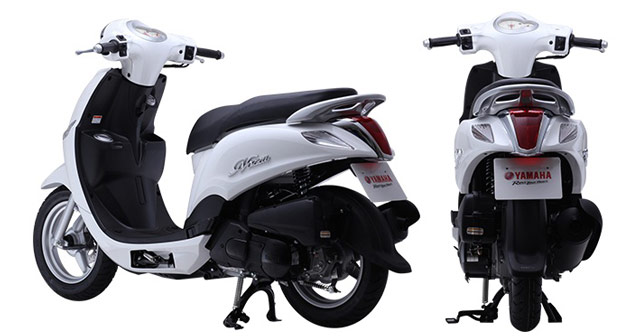 Xe máy Yamaha Nozza màu trắng cho nữ sinh thuần khiết