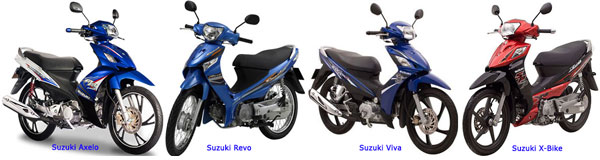 Bảng giá xe máy Suzuki mới nhất 2015